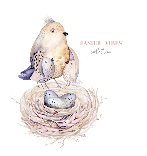 Download Free Hand Drawn Watercolor Bird Nest With Eggs Easter Spring Design Use our free logo maker to create a logo and build your brand. Put your logo on business cards, promotional products, or your website for brand visibility.