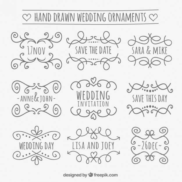 wedding day ornaments