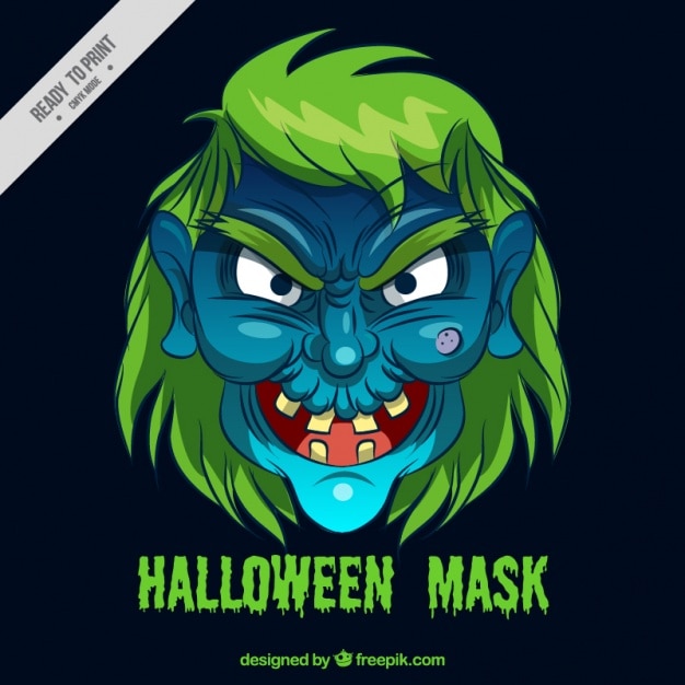Free Vector Hand Drawn Witch Mask 6561