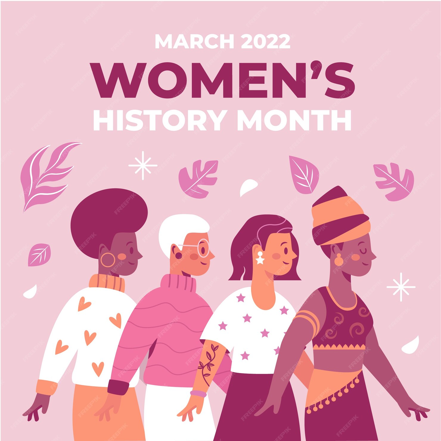 Premium Vector | Hand drawn women's history month illustration