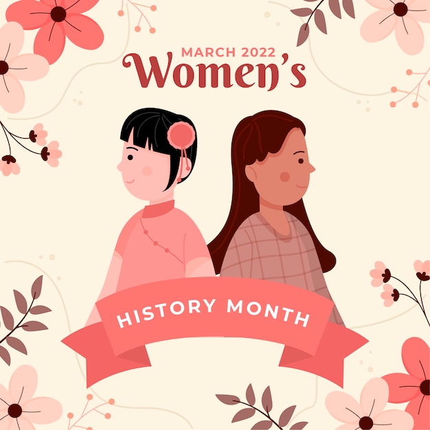 Free Vector Hand Drawn Women S History Month Illustration