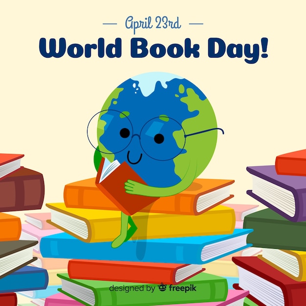 Free Vector | Hand drawn world book day background