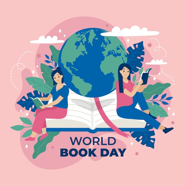 Free Vector | Hand drawn world book day illustration