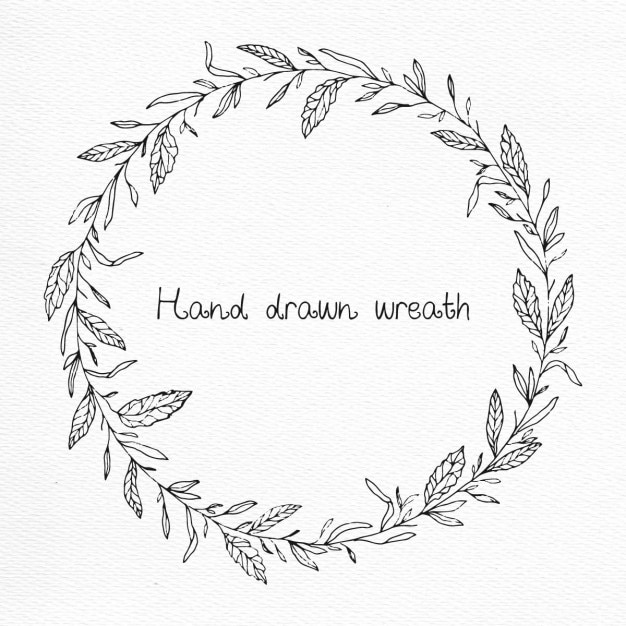 Download Free Vector | Hand drawn wreath