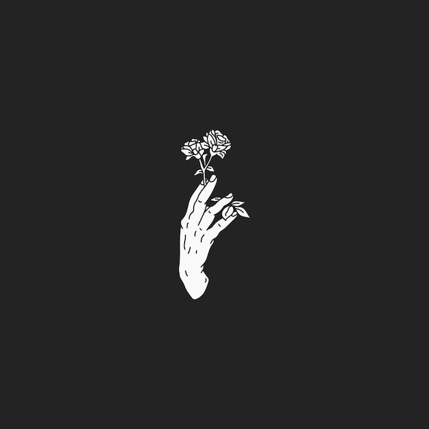 Premium Vector | The hand flower