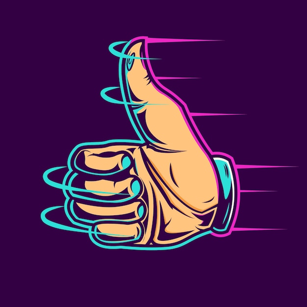 Premium Vector | Hand good gesture cartoon art