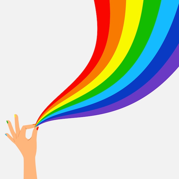 Download Free Hand Hold Wave Lgbt Flag Premium Vector Use our free logo maker to create a logo and build your brand. Put your logo on business cards, promotional products, or your website for brand visibility.