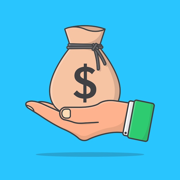 holding bolsa of money