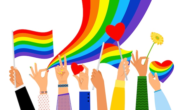 hands in prayer gay pride colors images