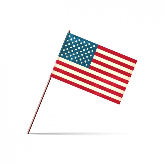Download Hand painted american flag | Free Vector