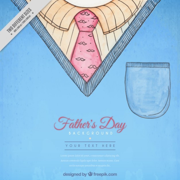 hand painted father s day background with a jersey and tie