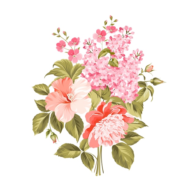 Download Hand painted floral background Vector | Premium Download