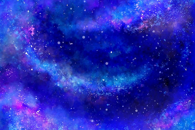 Premium Vector | Hand painted watercolor galaxy background