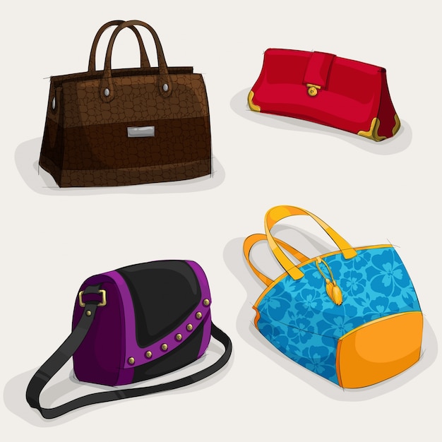 Free Vector | Handbag designs collection