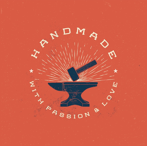 Download Free Handmade Logo With Hummer Vintage Style Premium Vector Use our free logo maker to create a logo and build your brand. Put your logo on business cards, promotional products, or your website for brand visibility.