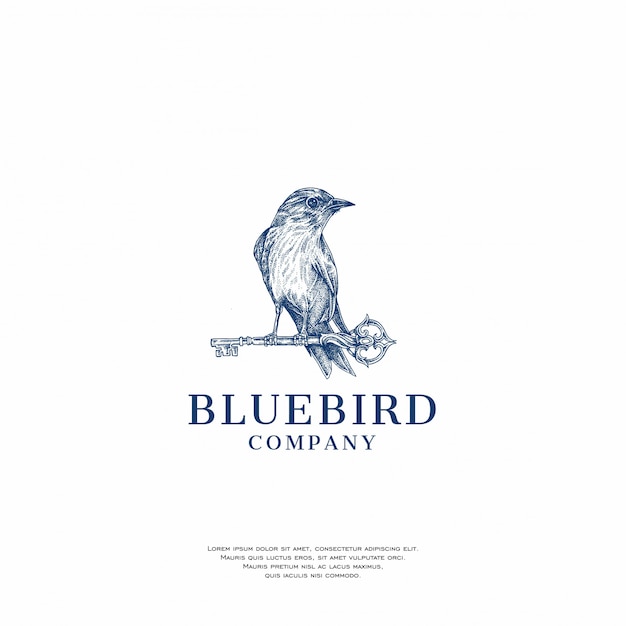 Download Free Handrawn Blue Bird Logo Premium Vector Use our free logo maker to create a logo and build your brand. Put your logo on business cards, promotional products, or your website for brand visibility.