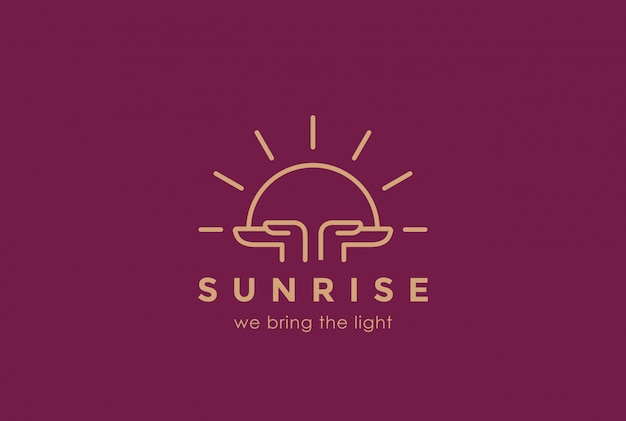 Download Free Hands Holding Sun Rising Logo Design Template Linear Style Use our free logo maker to create a logo and build your brand. Put your logo on business cards, promotional products, or your website for brand visibility.