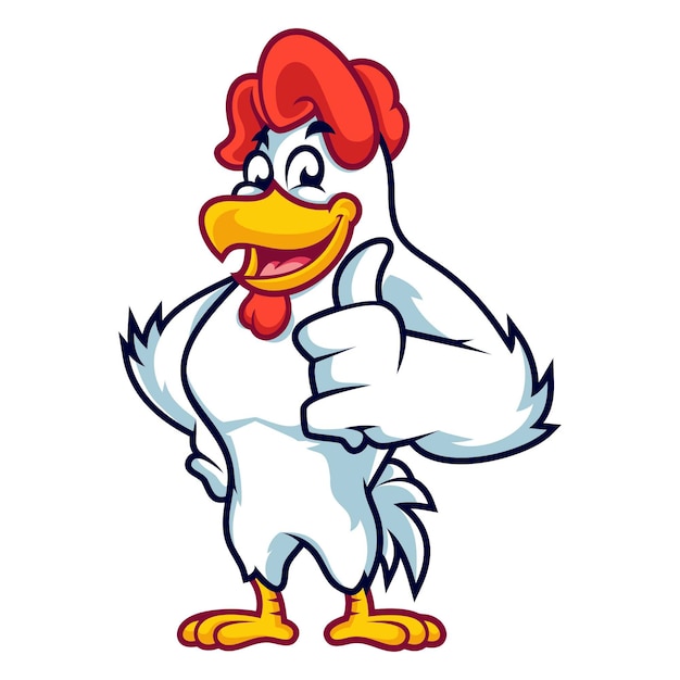 Premium Vector | Handsome chicken