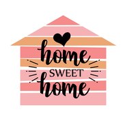 Premium Vector Handwritten Word Home Sweet Home Vector Illustration 