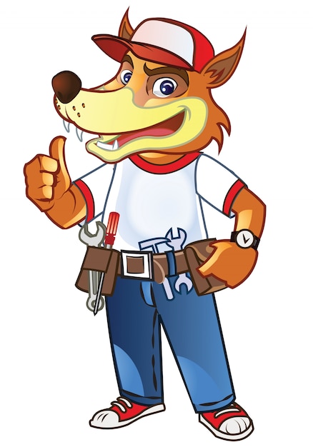 Download Free Handyman Fox Cartoon Mascot Premium Vector Use our free logo maker to create a logo and build your brand. Put your logo on business cards, promotional products, or your website for brand visibility.