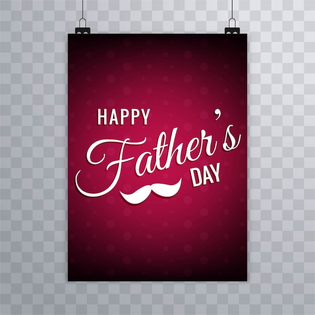 Hanging pink fathers day design
