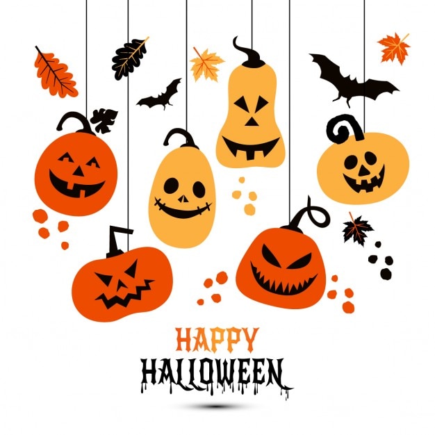 Hanging pumpkins for halloween Vector | Free Download