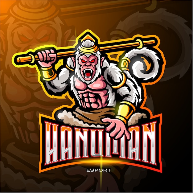 Download Free Hanuman Mascot Logo For Electronic Sport Gaming Logo Premium Vector Use our free logo maker to create a logo and build your brand. Put your logo on business cards, promotional products, or your website for brand visibility.