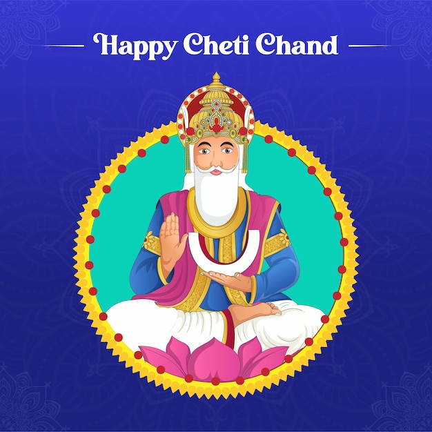 Premium Vector | Happu cheti chand lunar hindu new year for sindhi ...