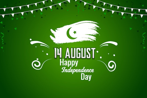 Premium Vector Happy 14 August Pakistani Independence Day