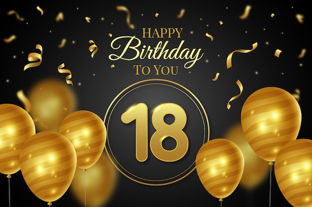 18th Birthday Background HD