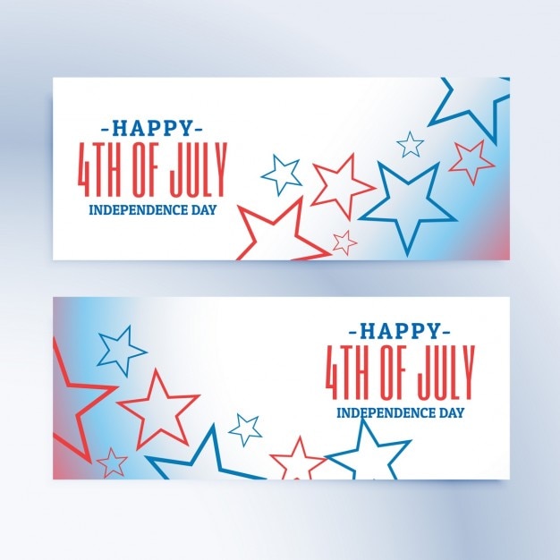 Happy 4th of july independence day\
banners