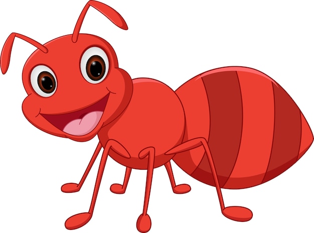 Premium Vector | Happy ant cartoon