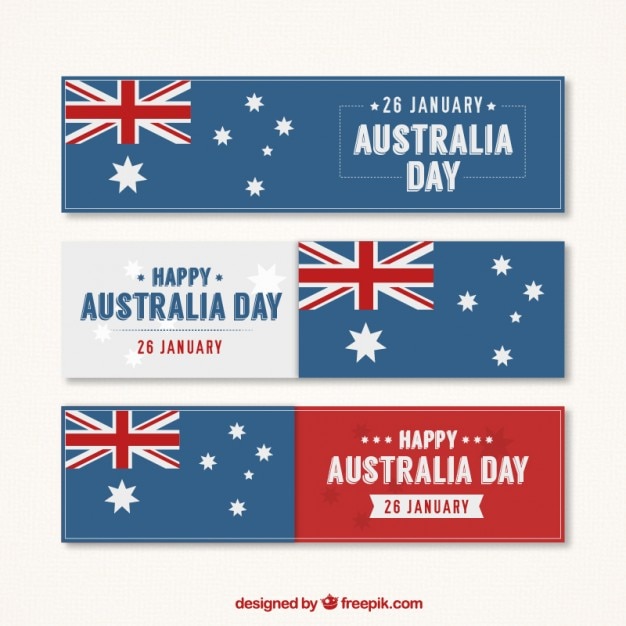 happy-australia-day-banners-vector-premium-download