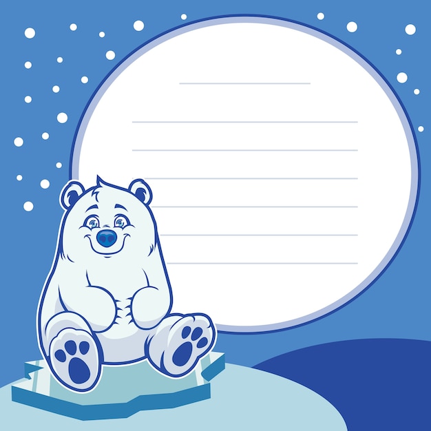 Download Happy baby polar bear Vector | Premium Download