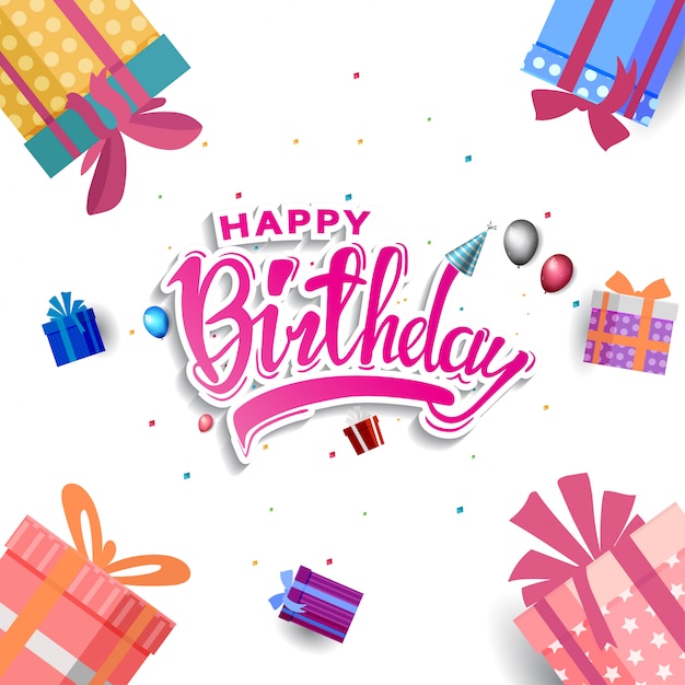 Download Happy birthday background, banner, poster, invitation and ...