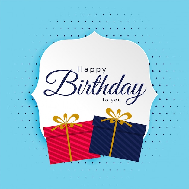 Premium Vector | Happy birthday background with gifts boxes