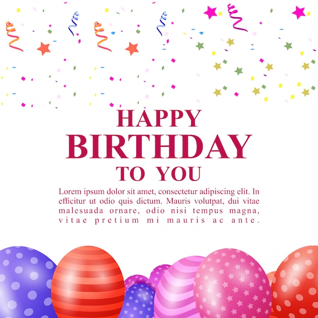 Free Vector | Happy birthday background