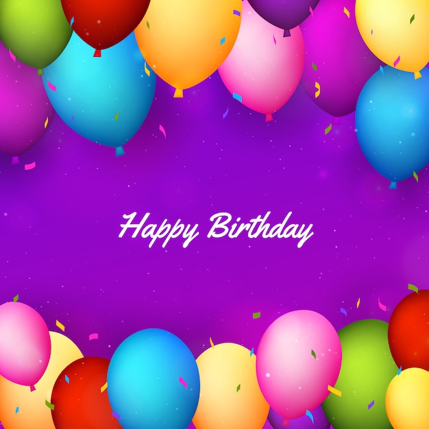 Premium Vector | Happy birthday background