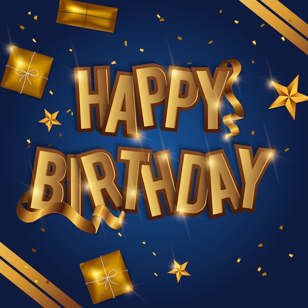 Premium Vector | Happy birthday background