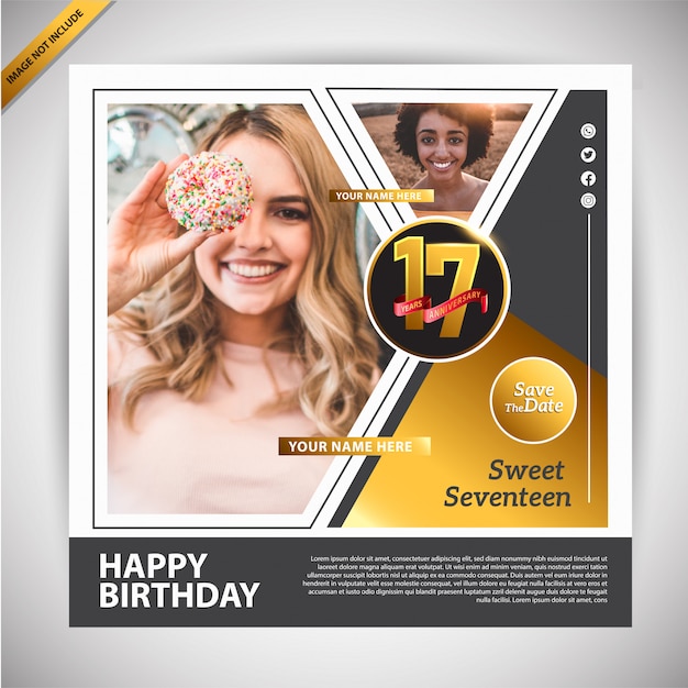 Sweet 17 Images Free Vectors Stock Photos Psd