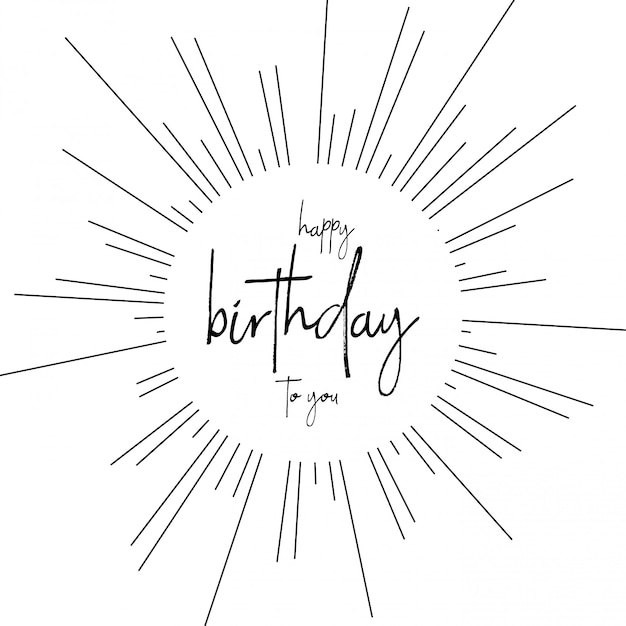 Happy birthday card with typogrpahy
vector