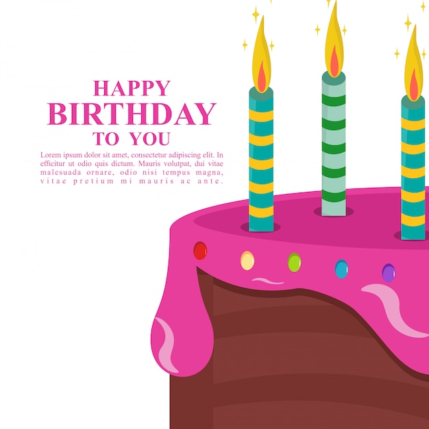 Free Vector | Happy birthday card