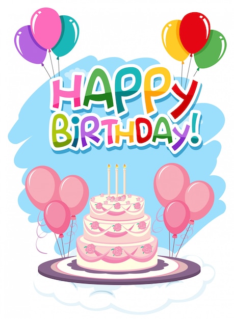 Download Happy birthday card Vector | Free Download