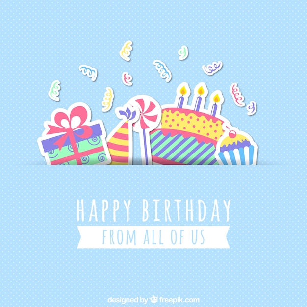 Download Happy birthday card Vector | Free Download