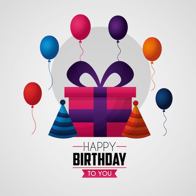 Premium Vector | Happy birthday card