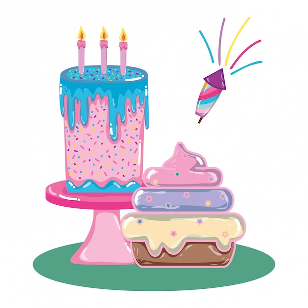 Premium Vector | Happy birthday cartoons