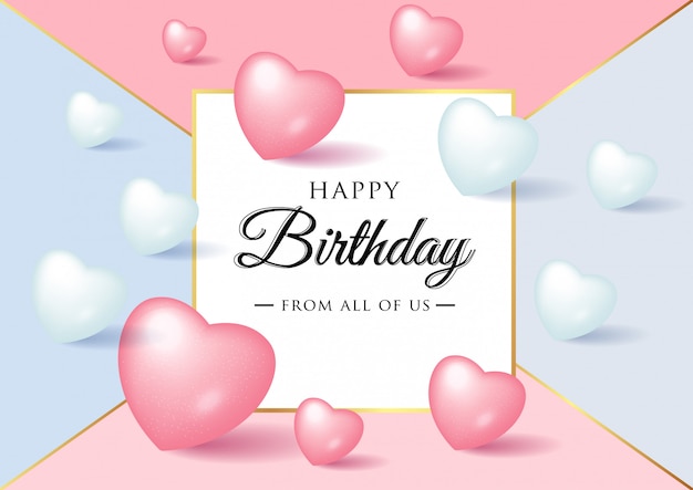 Download Happy birthday celebration typography design for greeting ...