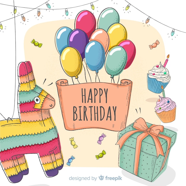 Download Happy birthday child invitation card Vector | Free Download