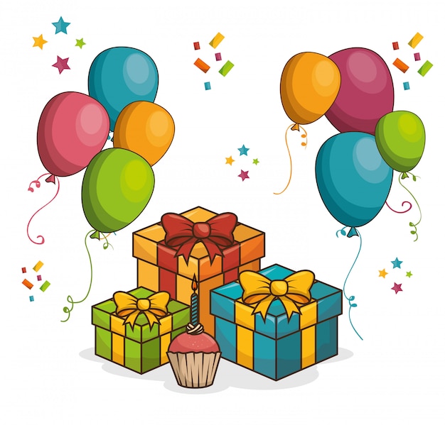 Free Vector | Happy birthday design isolated