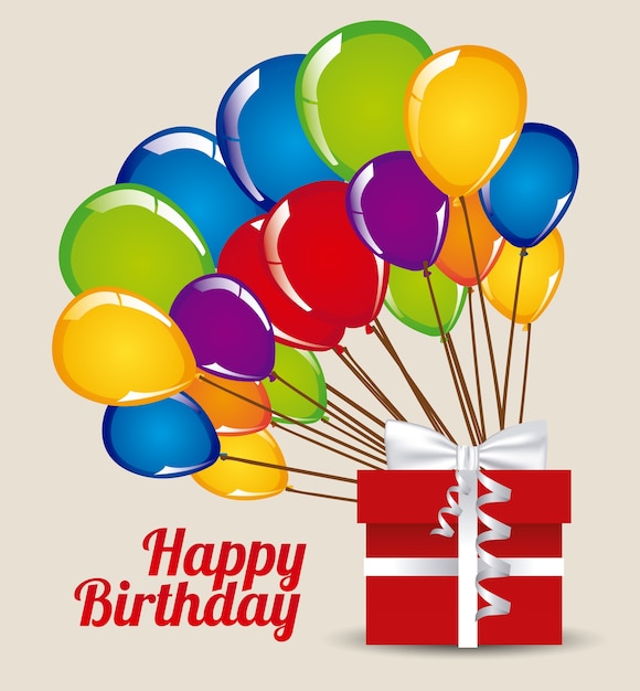 Download Happy birthday gift | Premium Vector